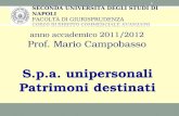 SECONDA UNIVERSITÀ DEGLI STUDI DI NAPOLI FACOLTÀ DI GIURISPRUDENZA CORSO DI DIRITTO COMMERCIALE AVANZATO anno accademico 2011/2012 Prof. Mario Campobasso.