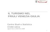 1 IL TURISMO NEL FRIULI VENEZIA GIULIA Centro Studi e Statistica CCIAA Udine aggiornato a settembre 2008.
