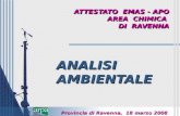 ATTESTATO EMAS - APO AREA CHIMICA DI RAVENNA ANALISI AMBIENTALE Provincia di Ravenna, 18 marzo 2008.