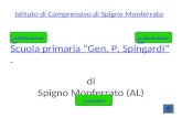 Istituto di Comprensivo di Spigno Monferrato Scuola primaria Gen. P. Spingardi Scuola primaria Gen. P. Spingardi di Spigno Monferrato (AL) Le attività