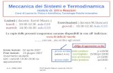 A.A. 2006-2007Prof.Savrié Mauro savrie 1 Meccanica dei Sistemi e Termodinamica modulo di: Urti e Reazioni Corsi di Laurea in: Fisica e.