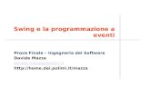 Swing e la programmazione a eventi Prova Finale – Ingegneria del Software Davide Mazza davide.mazza@polimi.it .