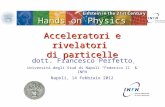 Hands on Physics Acceleratori e rivelatori di particelle dott. Francesco Perfetto Università degli Stud di Napoli Federico II & INFN Napoli, 14 Febbraio.