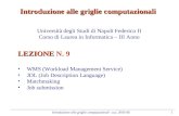 Introduzione alle griglie computazionali - a.a. 2005-061 LEZIONE LEZIONE N. 9 WMS (Workload Management Service) JDL (Job Description Language) Matchmaking.