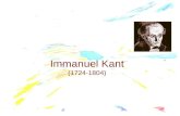Immanuel Kant (1724-1804). Kritik der reinen Venunft, Riga, Hartknoch, 1781 Contesto culturale in cui si proviene alla Critica = illuminismo kantiano.