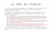La VAS in Italia Litalia, non avendo recepito in tempo la Direttiva VAS è stata condannata dalla Corte di Giustizia Europea (sentenza nel 2007) Il disposto.