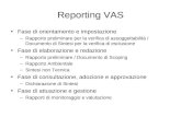 Reporting VAS Fase di orientamento e impostazione –Rapporto preliminare per la verifica di assoggettabilità / Documento di Sintesi per la verifica di esclusione.