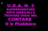U.D.A. N. 2 RAPPRESENTARE NOTE MUSICALI E TROVARE GIOIA NEL CONTARE II b Piobbico.