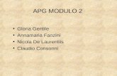 APG MODULO 2 Gloria Gentile Annamaria Fanzini Nicola De Laurentiis Claudio Consonni.