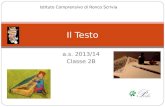 A.s. 2013/14 Classe 2B Il Testo Istituto Comprensivo di Ronco Scrivia.