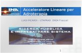 Acceleratore Lineare per Adroterapia LUIGI PICARDI – UTAPRAD ENEA Frascati 1.