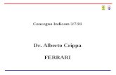 Convegno Indicam 3/7/01 Dr. Alberto Crippa FERRARI.