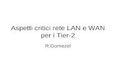 Aspetti critici rete LAN e WAN per i Tier-2 R.Gomezel.