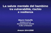 La salute mentale del bambino tra vulnerabilità, rischio e resilienza Mauro Camuffo Direttore U.O. di Neuropsichiatria Infantile A.USL n.9 Grosseto Arezzo.