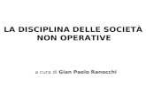 LA DISCIPLINA DELLE SOCIETÀ NON OPERATIVE a cura di Gian Paolo Ranocchi.