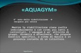Aquafitness1 Mentre la riabilitazione viene svolta individualmente e con ritmi più lenti e controllati, laquagym è un attività di gruppo, dinamica e divertente,