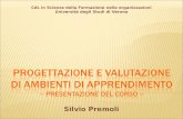 CdL in Scienze della Formazione nelle organizzazioni Università degli Studi di Verona Silvio Premoli.