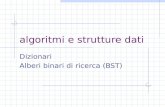 Algoritmi e strutture dati Dizionari Alberi binari di ricerca (BST)