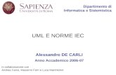 In collaborazione con Andrea Censi, Massimo Ferri e Luca Marchionni Dipartimento di Informatica e Sistemistica Alessandro DE CARLI Anno Accademico 2006-07.