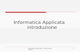Informatica Applicata Prof.Emanuela Zilio 1 Informatica Applicata introduzione.