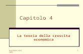 Giuseppe Celi 2005 1 Capitolo 4 La teoria della crescita economica.