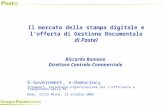 E-Government, e-Democracy Strumenti, tecnologie,organizzazione per lefficienza e trasparenza nella PA Roma, Villa Miani, 12 ottobre 2006 Riccardo Romano.