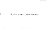 02_introduzione A.A. 2003-2004Istituzioni di economia, corso serale1 2 - Pensare da economista copertina.