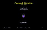 30 ottobre 2004Corso di Chimica Lezioni 1-21 Lezioni 1-2 Luigi Cerruti luigi.cerruti@unito.it Corso di Chimica 2004-2005.