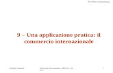 09-Offerta e domanda(2) Davide VannoniIstituzioni di economia, 2002-03, Corso C 1 9 – Una applicazione pratica: il commercio internazionale.