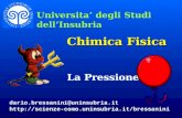 Chimica Fisica La Pressione Universita degli Studi dellInsubria dario.bressanini@uninsubria.it .