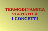 TERMODINAMICA STATISTICA I CONCETTI. La termodinamica classica fornisce una descrizione delle proprietà macroscopiche della materia (T, P, V, …) e delle.