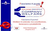 Facciamo il punto! Welfare in azienda: tra conciliazione, benessere e produttività Hotel Michelangelo 18 aprile 2012.
