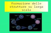 Formazione delle strutture su larga scala. La formazione delle strutture: ingredienti Una cosmologia di base e una statistica in grado di descrivere uno.