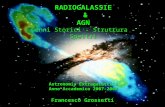 RADIOGALASSIE & AGN Cenni Storici - Struttura - Spettri Francesco Grossetti Astronomia Extragalattica Anno Accademico 2007-2008.