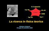 Gianluca Grignani Perugia 30 settembre 2002 La ricerca in fisica teorica.