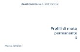 Idrodinamica (a.a. 2011/2012) Profili di moto permanente 1 Marco Toffolon.