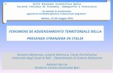 FENOMENI DI ADDENSAMENTO TERRITORIALE DELLA PRESENZA STRANIERA IN ITALIA Silvestro Montrone, Luigina Altamura, Paola Perchinunno Università degli Studi.