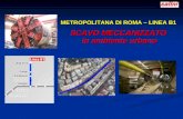 METROPOLITANA DI ROMA – LINEA B1 SCAVO MECCANIZZATO in ambiente urbano in ambiente urbano.