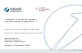 Lambiente, le strutture e limpresa: soluzioni e proposte per gli anni 10 Milano, 9 Ottobre 2006 Marco Recalcati Direttore Generale UniCredit Infrastrutture.