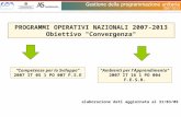 PROGRAMMI OPERATIVI NAZIONALI 2007-2013 Obiettivo "Convergenza" elaborazione dati aggiornata al 31/03/09 Competenze per lo Sviluppo 2007 IT 05 1 PO 007.