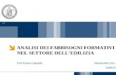 Carmen Cirulli 1 ANALISI DEI FABBISOGNI FORMATIVI NEL SETTORE DELLEDILIZIA Prof.Guido Capaldo Alessandra Izzo 349/671.