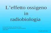Leffetto ossigeno in radiobiologia Università Cattolica del Sacro Cuore Scuola di specializzazione in Fisica Sanitaria 2003-2004 Claudia DellOmo.