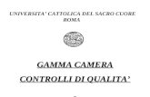 UNIVERSITA CATTOLICA DEL SACRO CUORE ROMA GAMMA CAMERA CONTROLLI DI QUALITA.