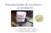 Dal pacchetto di zucchero… ai problemi Classi quarte – ottobre 2010 Sc. primaria C. Goldoni – Spinea 1° R. Santarelli, Silvia Dei Rossi.