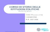 Composizione grafica dott. Andrea Dezi - 2003 CORSO DI STORIA DELLE ISTITUZIONI POLITICHE Docente Prof. Martucci Unità 19 (Lezioni n.37/38) I SEMESTRE.