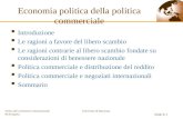 Università di Macerata Slide 9-1 Teoria del commercio internazionale M.Scoppola Introduzione Le ragioni a favore del libero scambio Le ragioni contrarie.