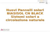 Service Nuovi Pannelli solari BIASISOL CN BLACK Sistemi solari a circolazione naturale.