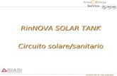 RinNOVA SOLAR TANK SANITARIO Service RinNOVA SOLAR TANK Circuito solare/sanitario