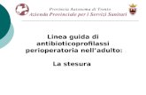 Linea guida di antibioticoprofilassi perioperatoria nelladulto: La stesura.