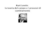 Kurt Lewin: la teoria del campo e i processi di cambiamento.